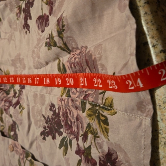 Liz Claiborne First Issue Top Lavender Floral Print Women 2X - Picture 9 of 9